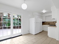 Patio doors & kitchen