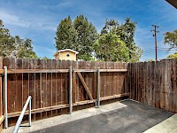 Private back patio