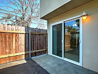 Private back patio