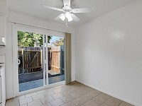 Dining area leading to back patio