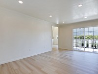 Living Room with sliding door to front deck