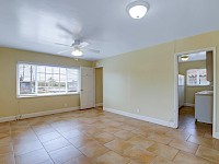 Living room with south facing window