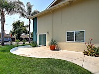 Lawn and side patio