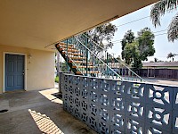 Front patio & front door