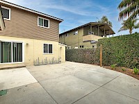 Bike racks and surf shower