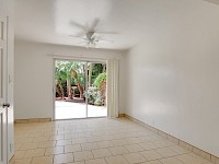 West bedroom with sliding doors to back patio