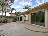 Private back patio