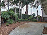 Private back patio