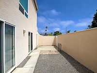 East side yard and bike storage