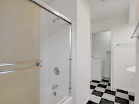 Downstairs Hall bathroom with laundry