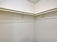 West bedroom walk in closet