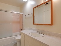 Hall bathroom (connects also with west bedroom)