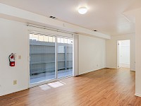 Living room slider to side yard