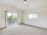 Upstairs south bedroom with balcony