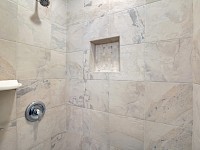 Hall bathroom shower